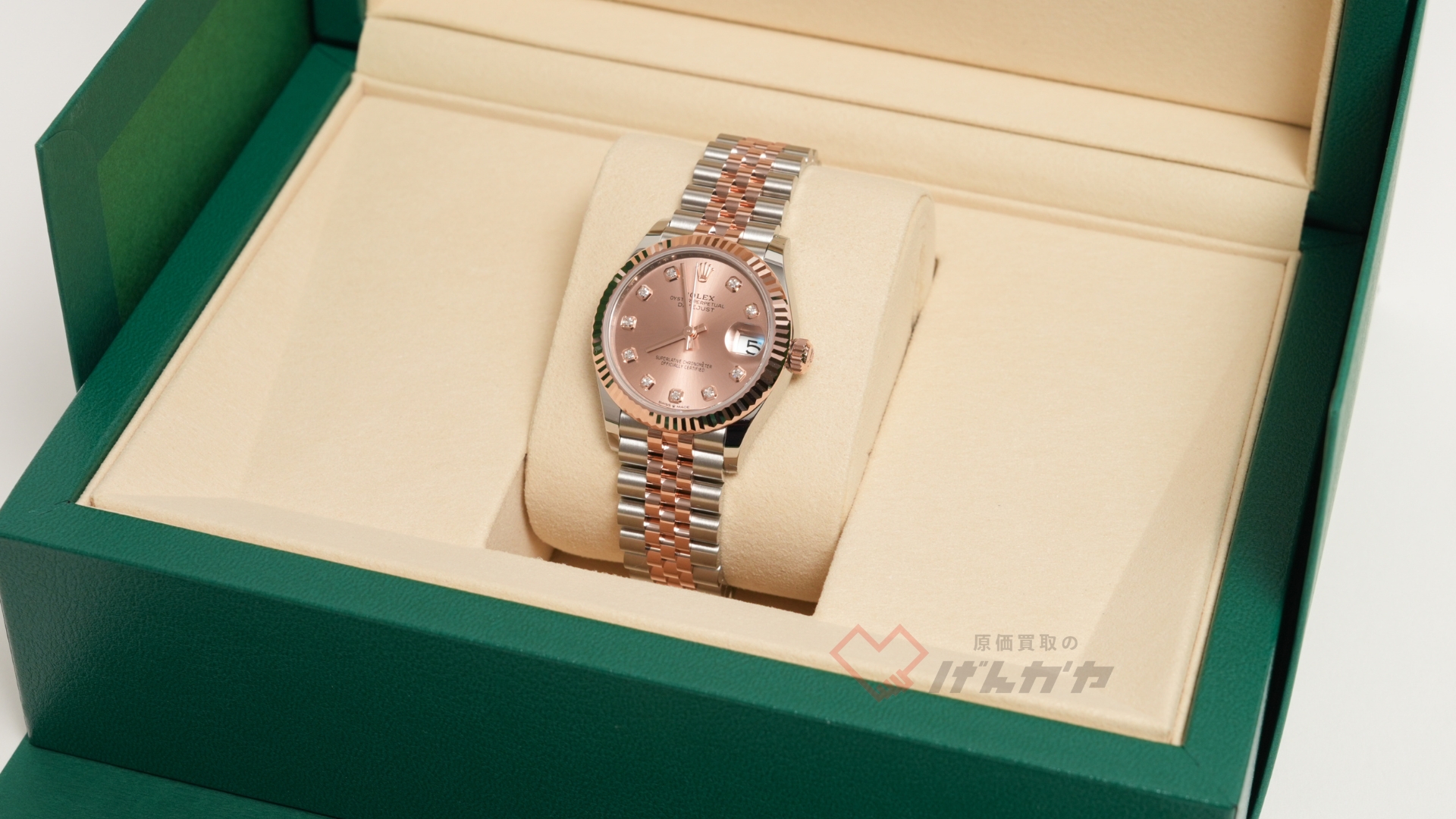 ロレックス　デイトジャスト　278271G　PG×SS/AT　ピンク文字盤