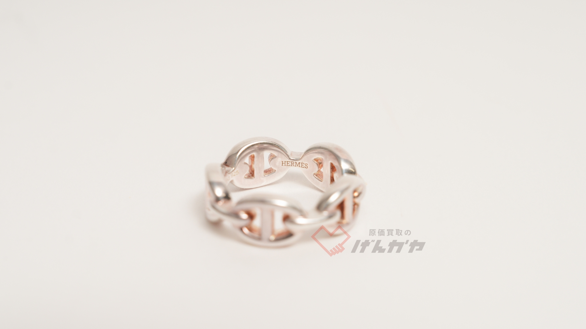 エルメスシェーヌダンクル アンシェネ リング 48 925 5.5g シルバー