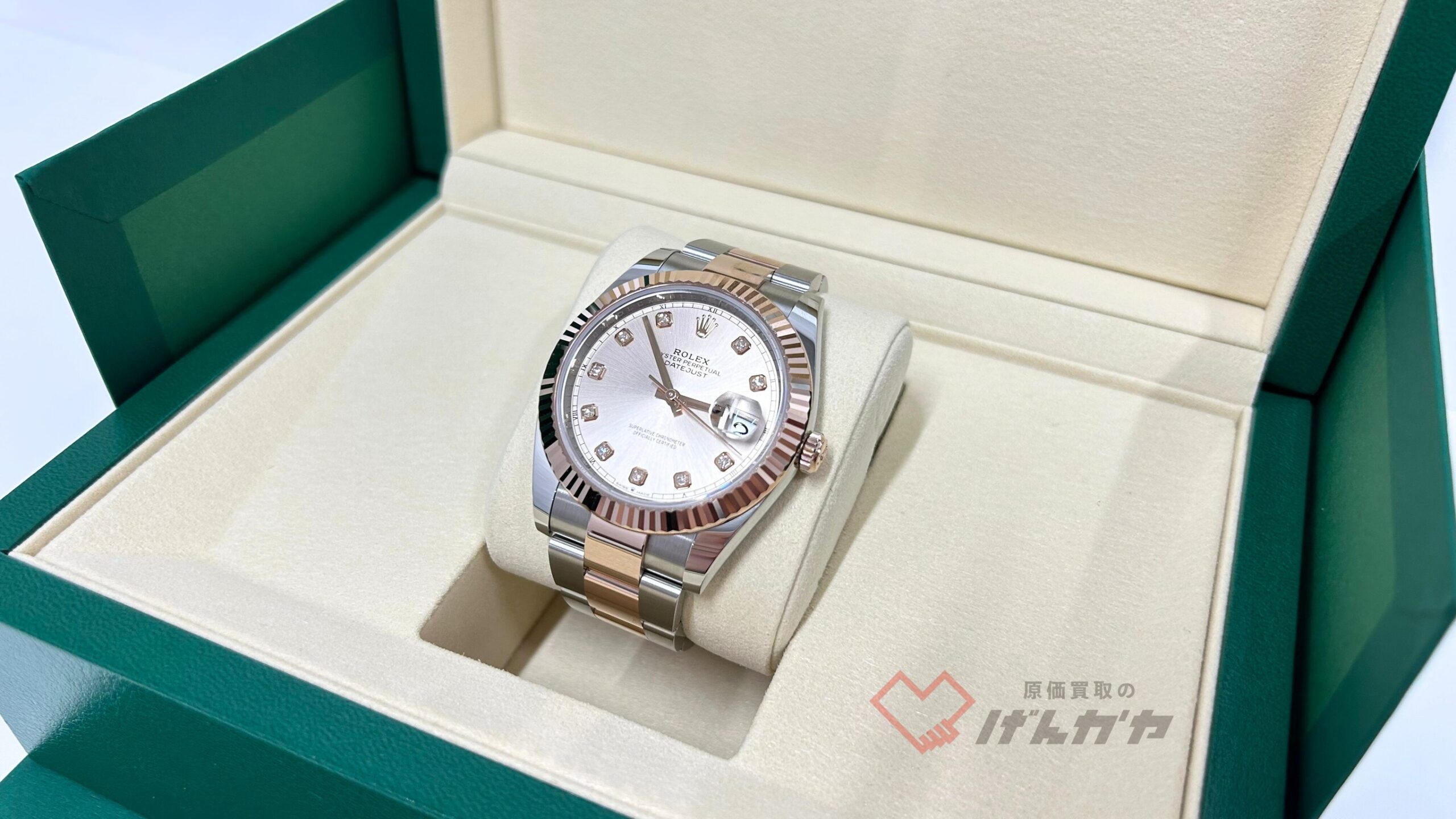 ロレックス　デイトジャスト　126331G　SS×PG/AT　ピンク文字盤
