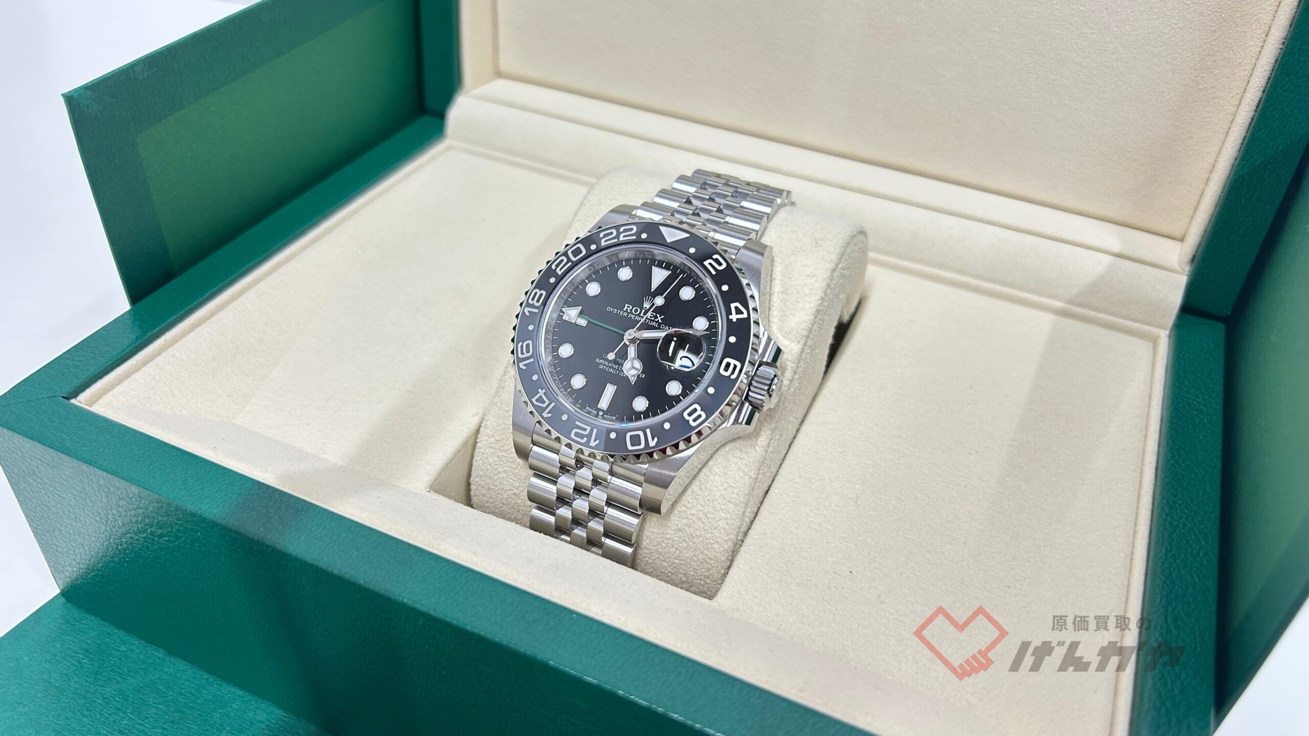 ロレックス　GMTマスターⅡ　126710GRNR　　SS/AT　黒文字盤