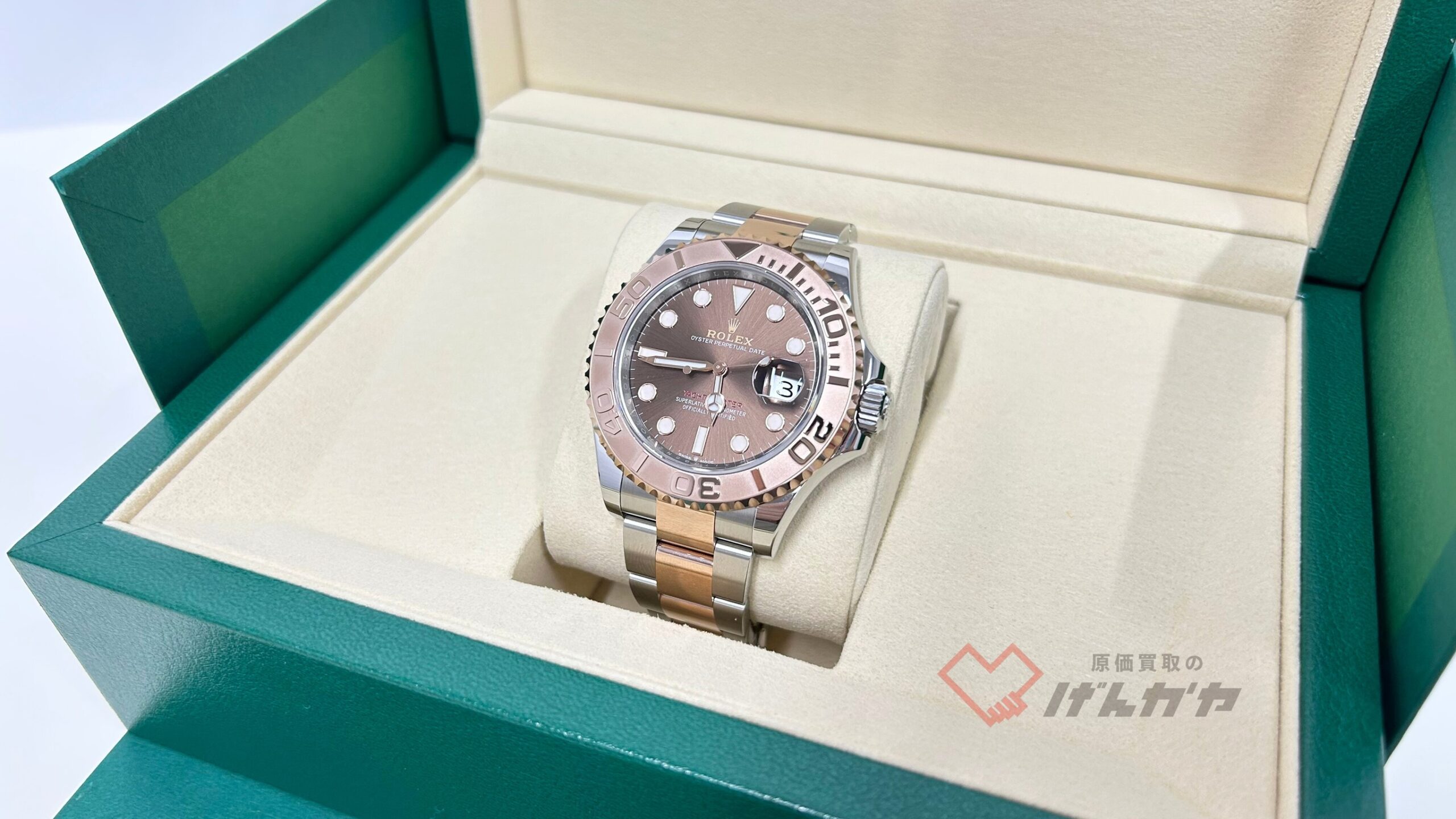 ロレックス　ヨットマスター　126621　SS×PG/AT　ブラウン文字盤