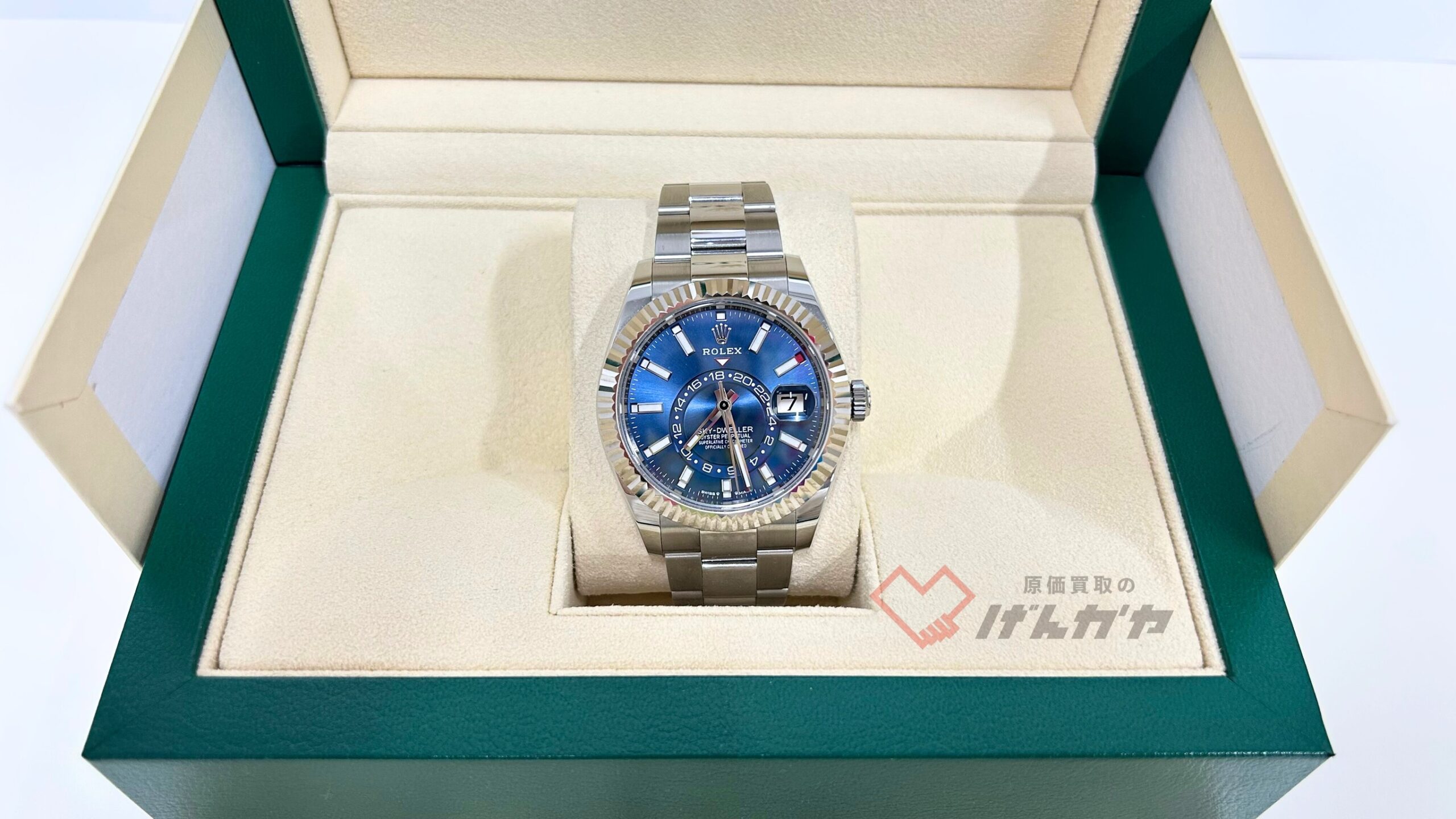 ロレックス　スカイドゥエラー　336934　SS/AT　青文字盤