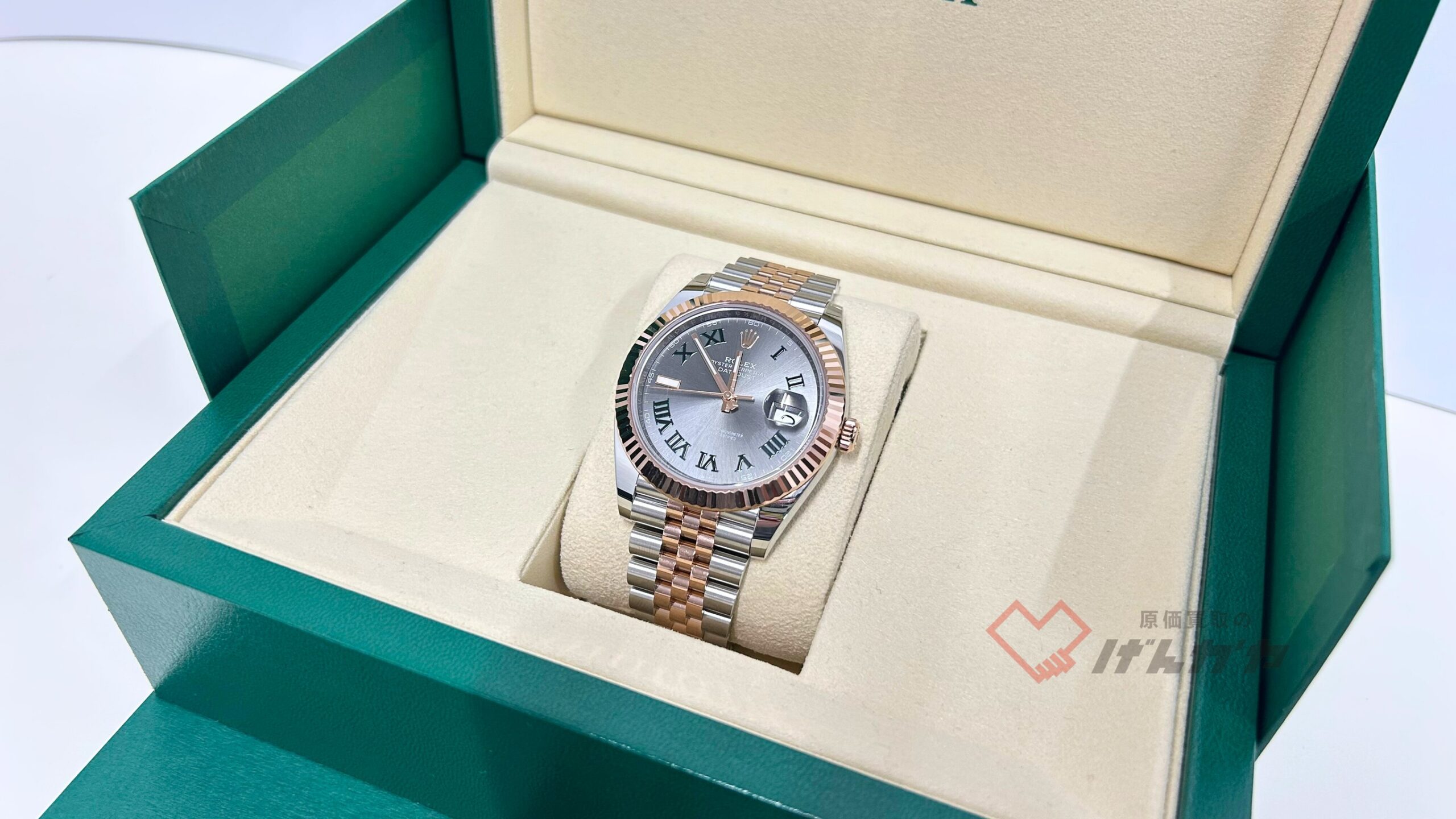 ロレックス　デイトジャスト　126331　SS×YG/AT　スレート文字盤