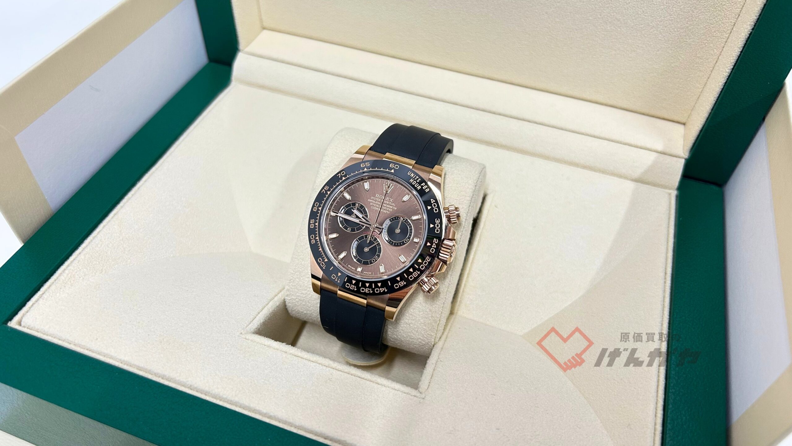 ロレックス　デイトナ　116515LN　ラバー×PG/AT　チョコレート文字盤