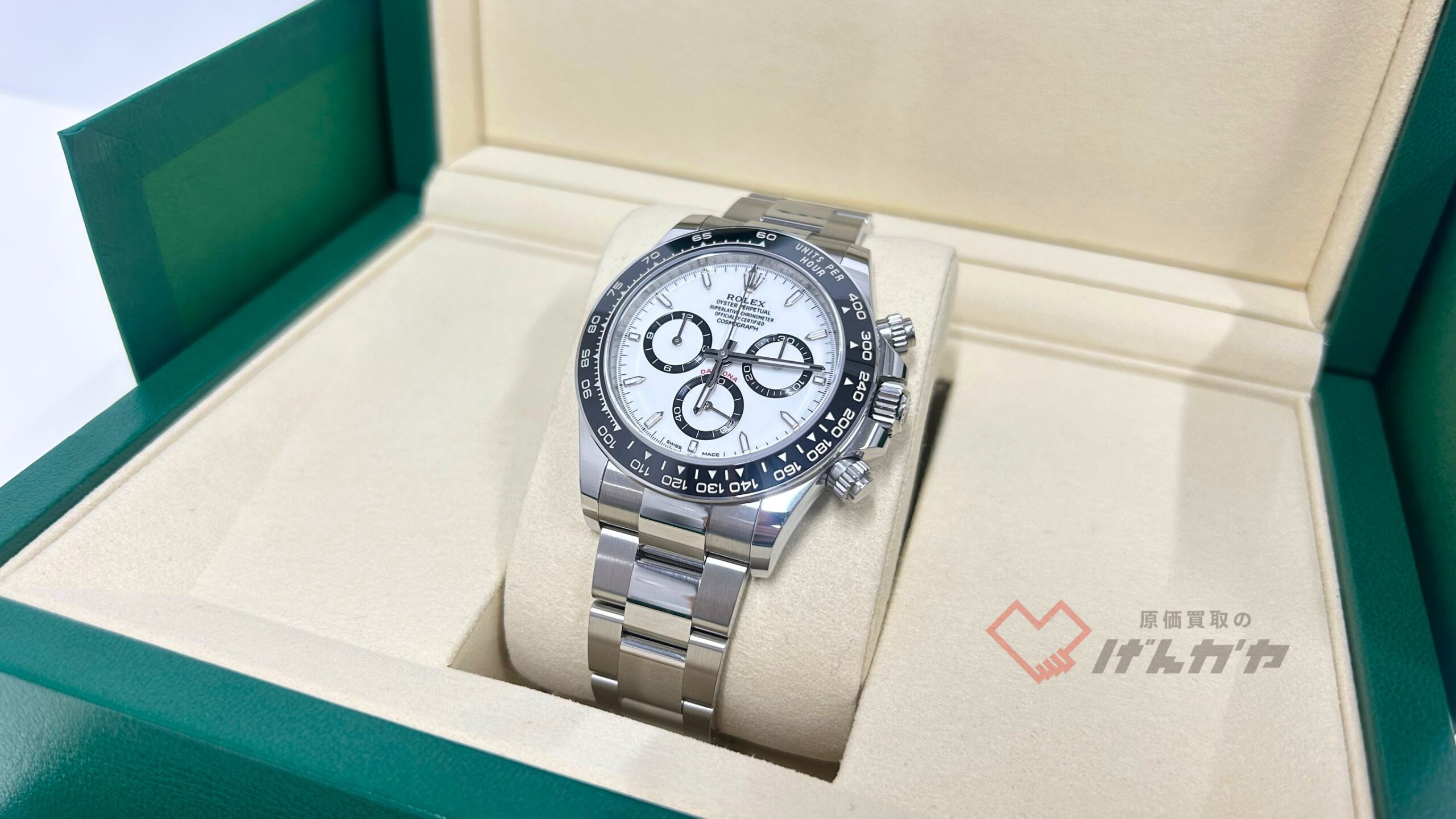 ロレックス　デイトナ　126500LN　SS/AT　白文字盤