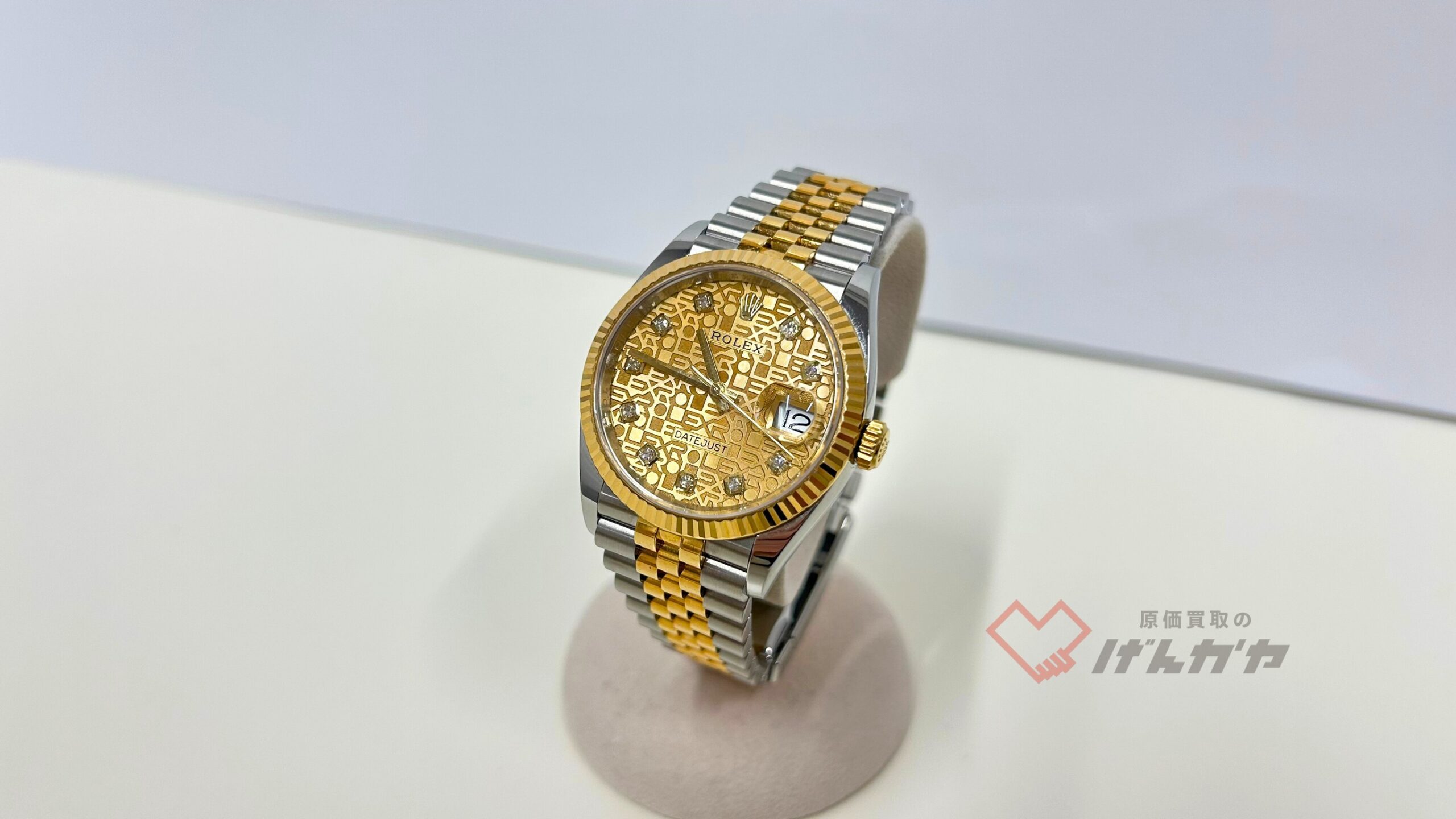 ロレックス　デイトジャスト　126233G　SS×YG/AT　掘りコンピューター文字盤