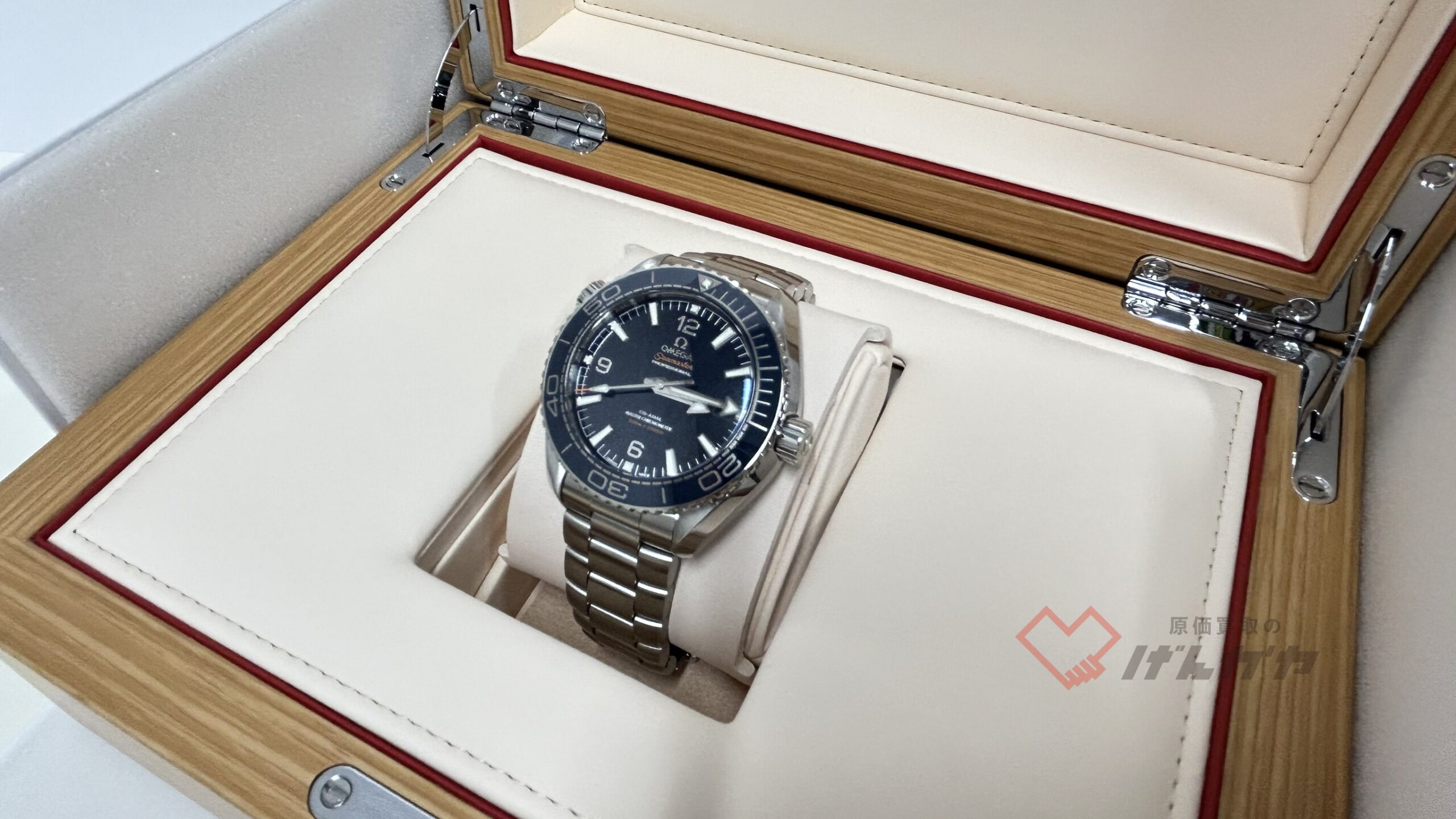 オメガ　シーマスター　プラネットオーシャン　215.30.44.21.03.001　SS/AT　ブルー文字盤